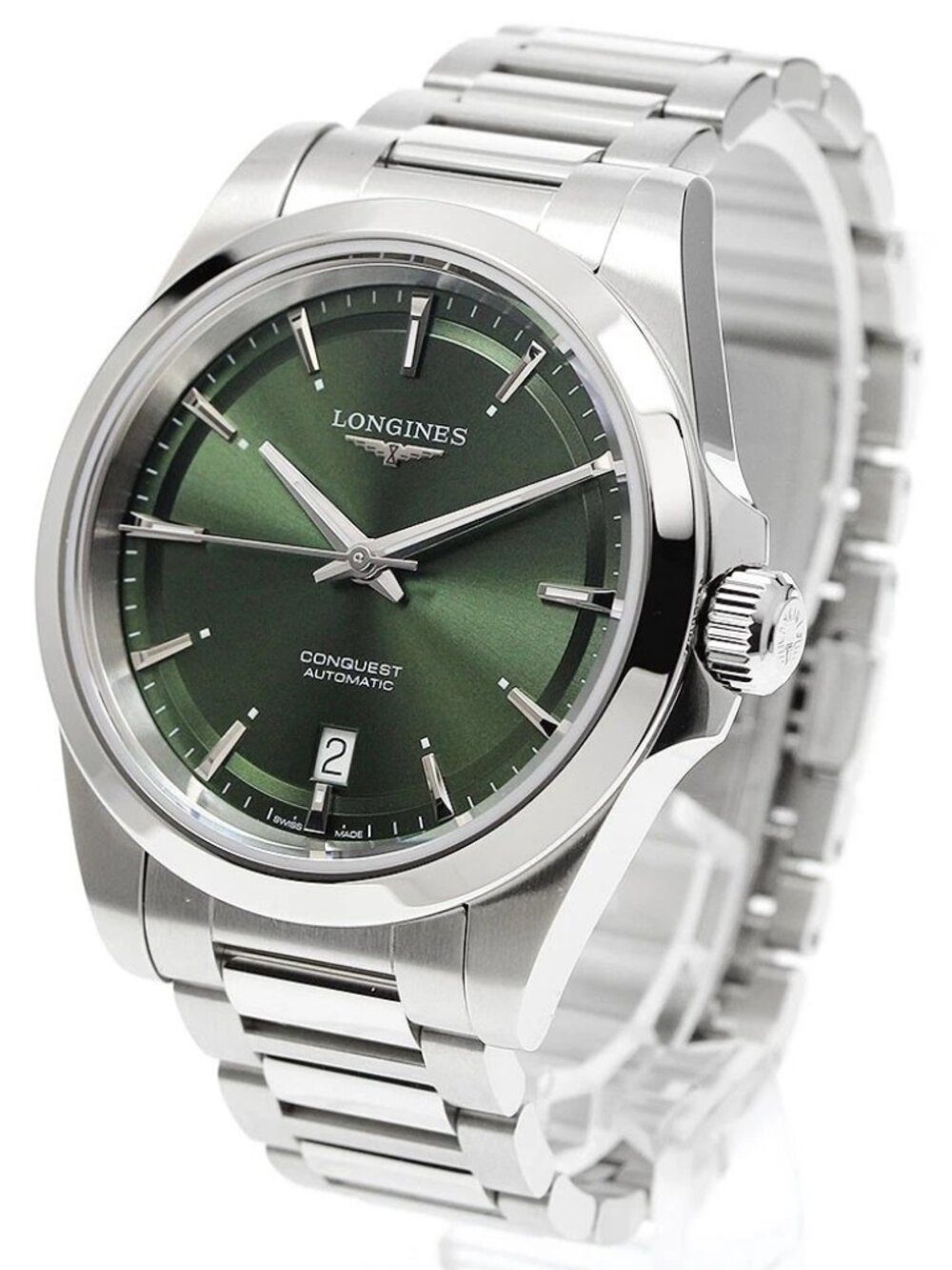 LONGINES Conquest L3.720.4.02.6 Date green Dial Automatic Men's Watch_959790